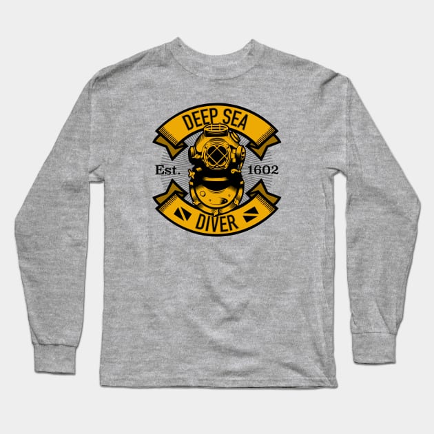 Deep Sea Diver Long Sleeve T-Shirt by Billy Goat TP